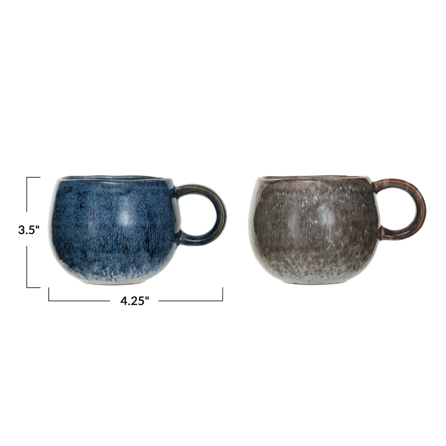 Round Stoneware Mug | Reactive Glaze