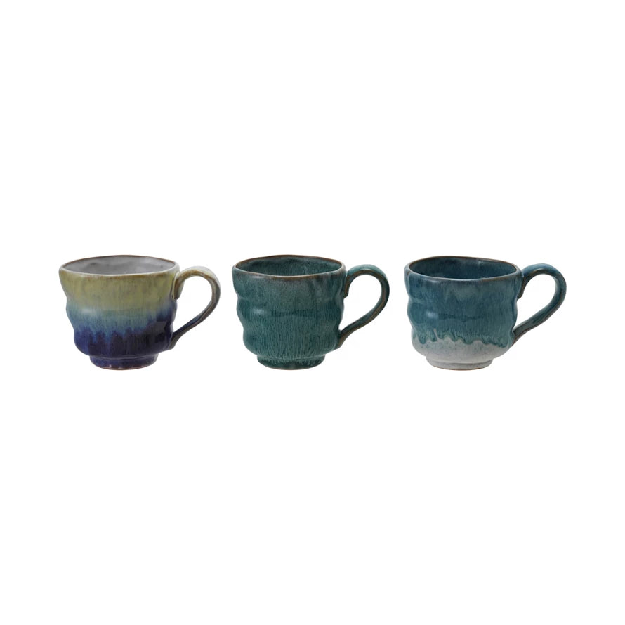 14 oz. Stoneware Mug Reactive Glass | 3 Colors