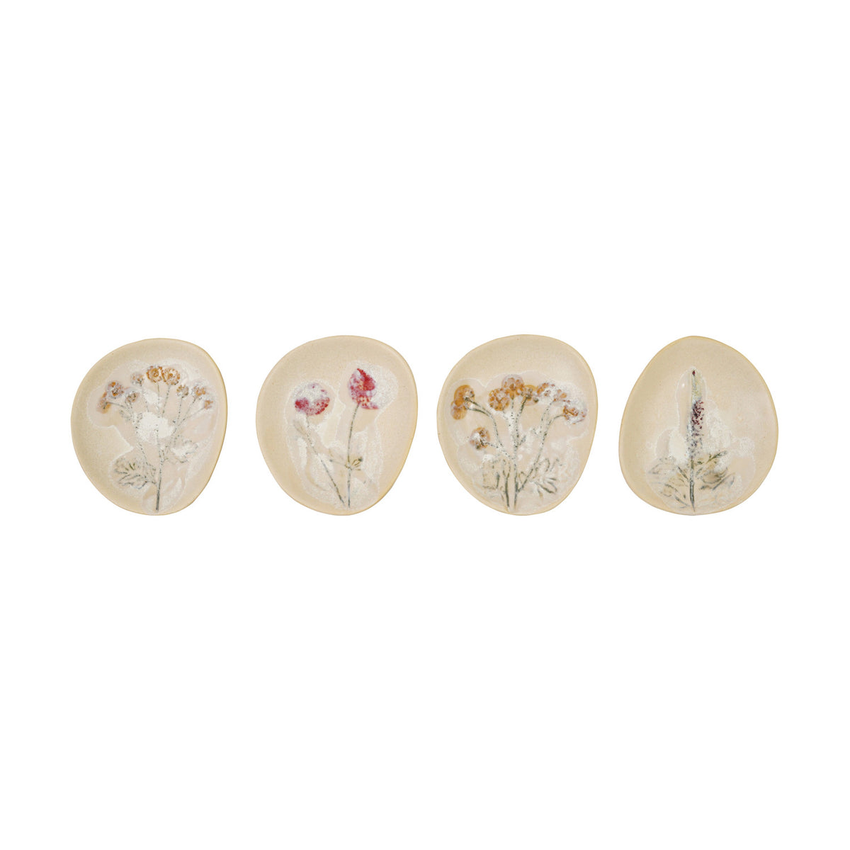 Hand-Painted Stoneware Plate - 4 Styles