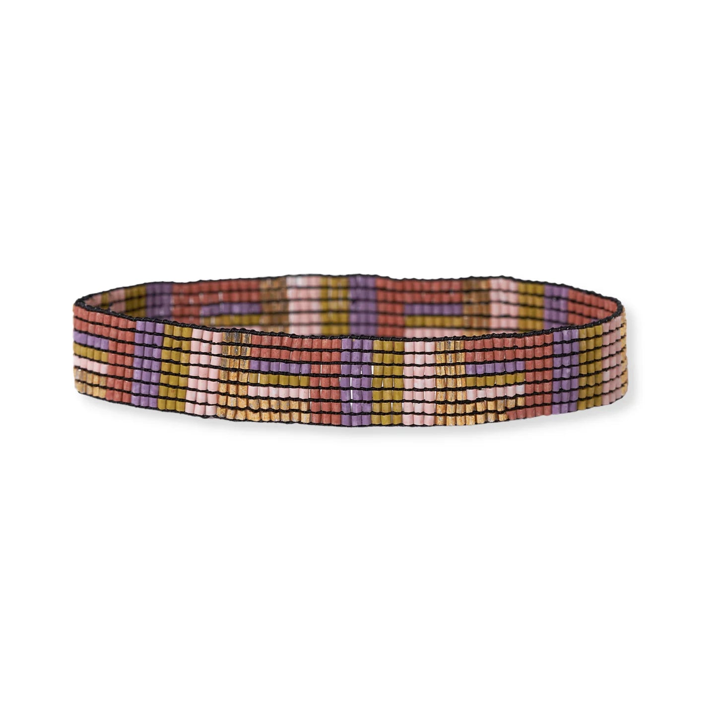 Alex Geo Stripe Beaded Stretch Bracelet