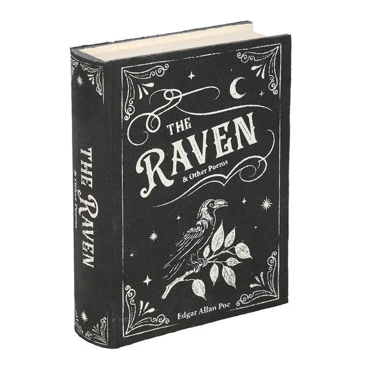The Raven Book Shaped Gothic Halloween Storage Box