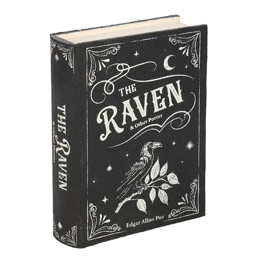 The Raven Book Shaped Gothic Halloween Storage Box