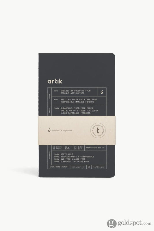 Artik Pack of 2 Singer Sewn Notebooks | Plain | Coconut