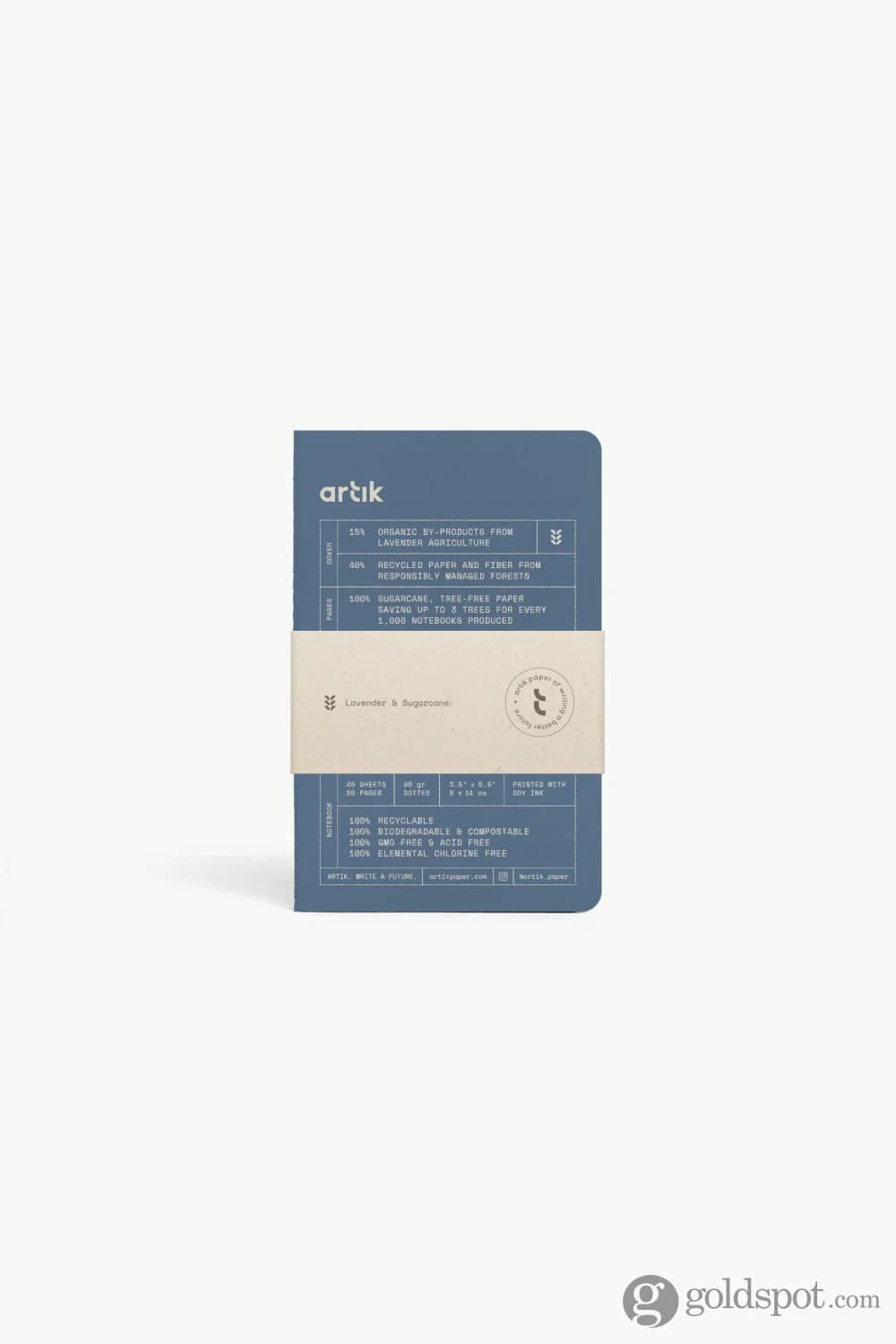 Artik Pack of 3 Pocket Singer Sewn Notebooks | Dotted | Lavender