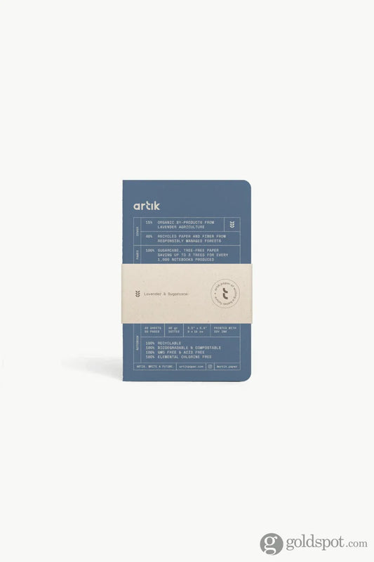 Artik Pack of 3 Pocket Singer Sewn Notebooks | Dotted | Lavender