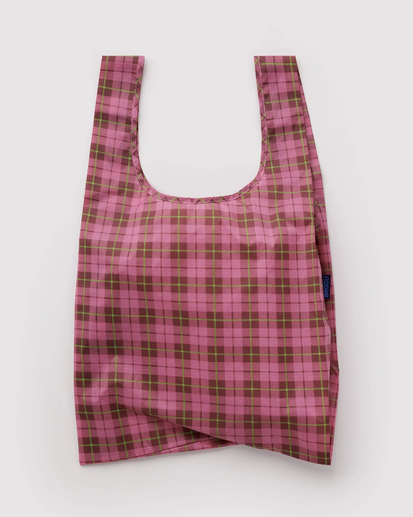 Standard Baggu - Azalea Pink Tartan