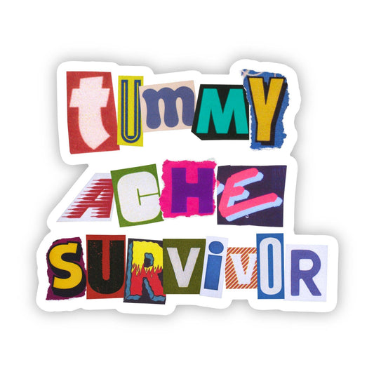 Tummy Ache Survivor Sticker