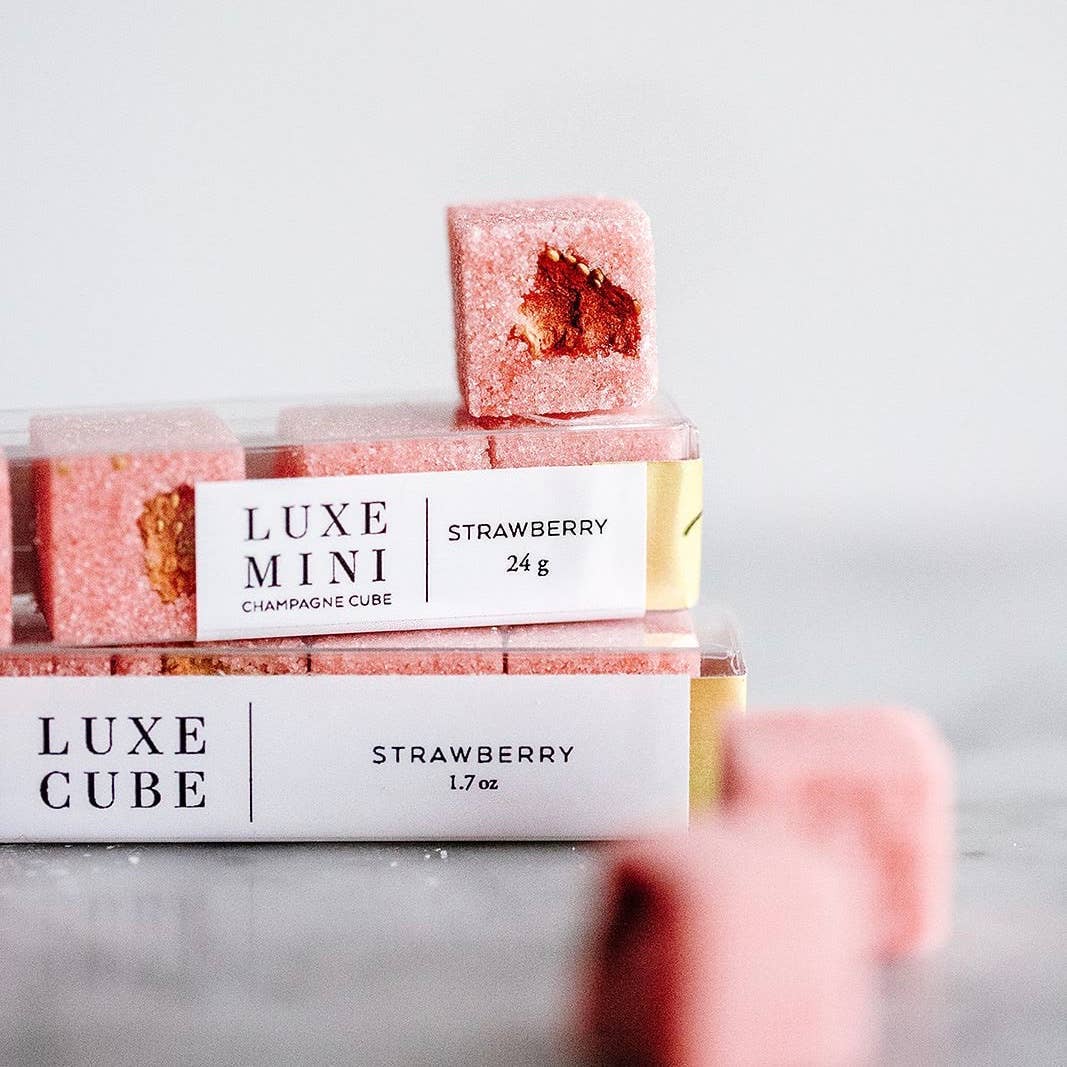STRAWBERRY | LUXE Champagne Cubes MINI