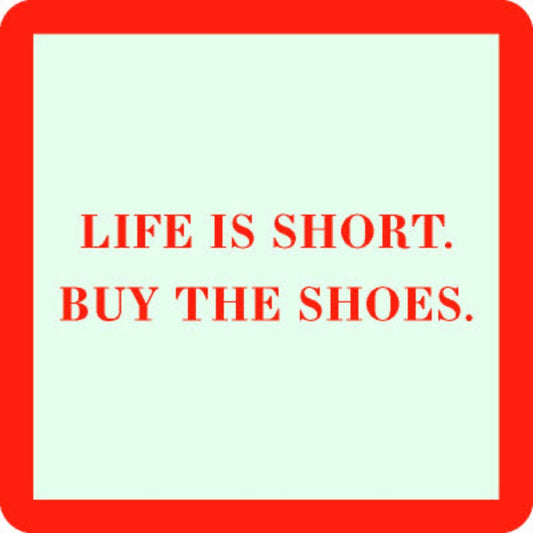 COASTER Buy The Shoes | Funny Party Gift | Home Bar Decor