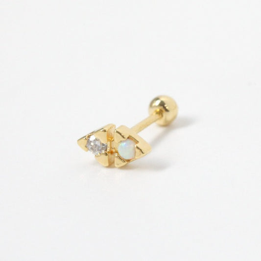 Tiny Deco Screw Back Earring