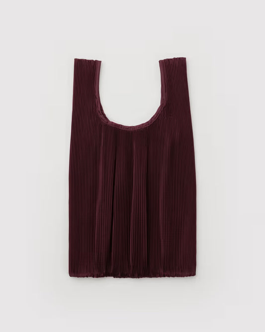 Pleated Baggu - Mahogany