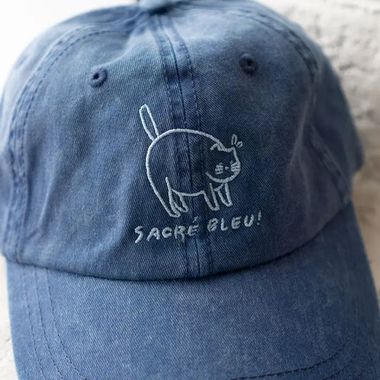 Sacré Bleu Dad Hat - Vintage Dark blue