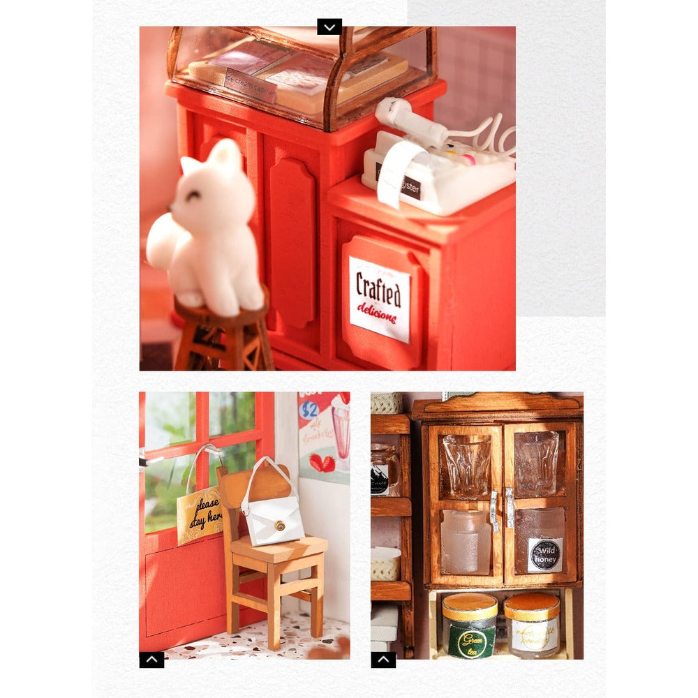 DIY Miniature Model Kit: Honey Ice-Cream Shop