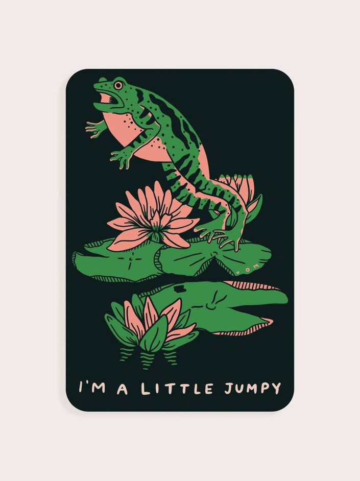 Jumpy Vinyl Sticker
