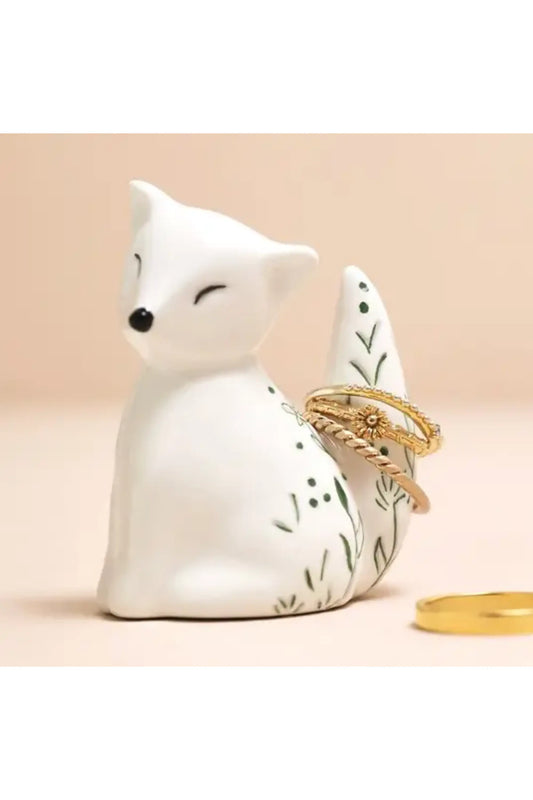 Ceramic Fox Ring Holder