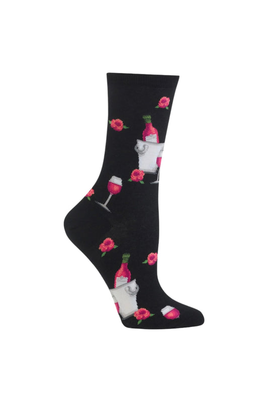 HOTSOX Women's Rose Crew Socks