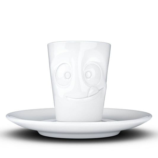 Tasty Face Espresso Cup with Saucer