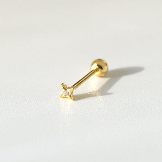 Tiny Pulsar Screw Back Earring