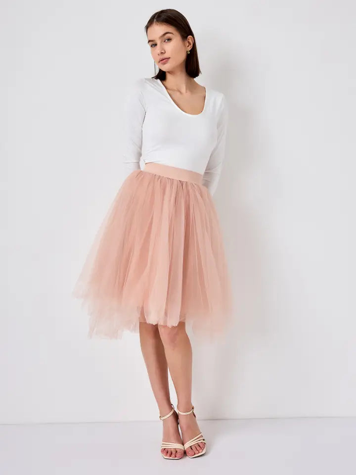 Mid-Length Tulle Tutu Petticoat