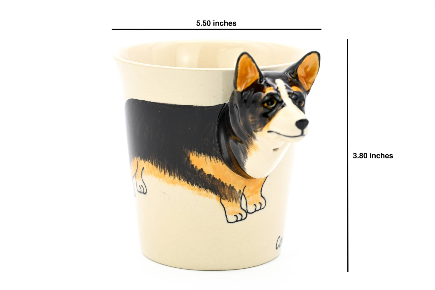 Corgi black mug | 10 oz