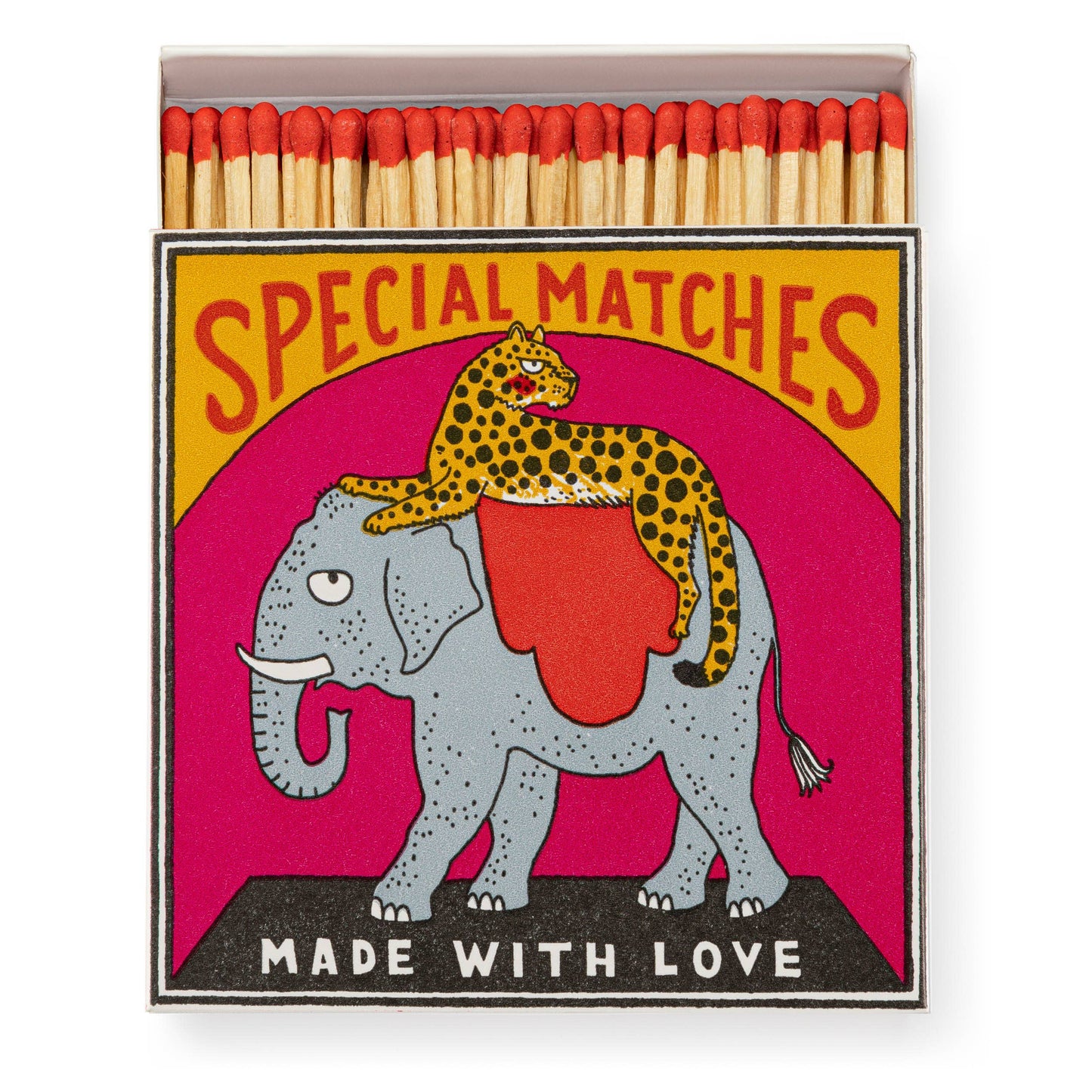 Charlotte Farmer Elephant | Square - Safety Matches