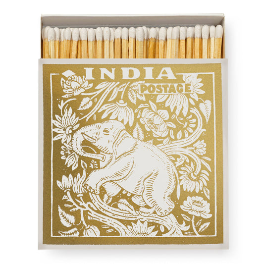 Elephant Stamp | Square - Safety Matches