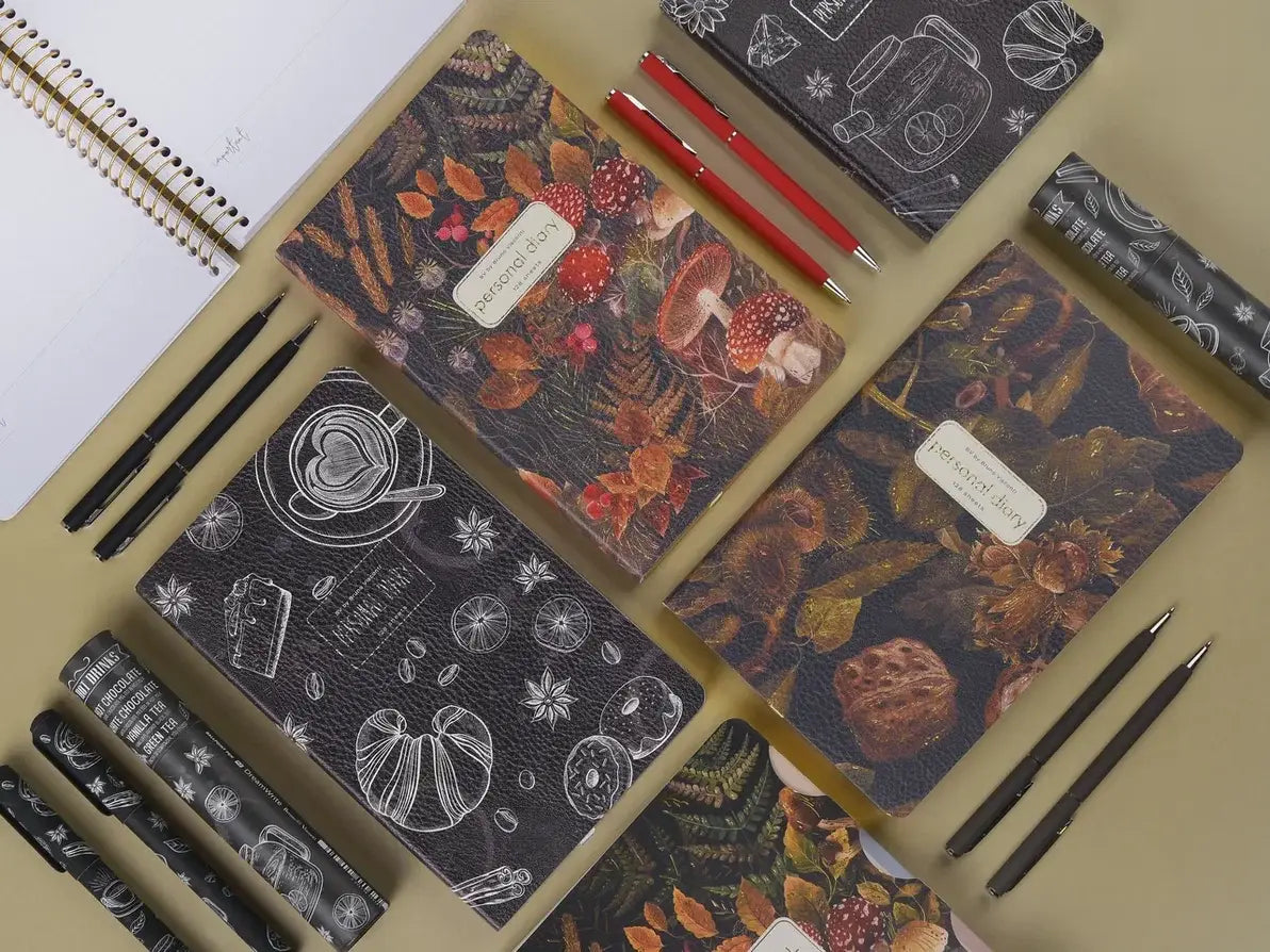 A5 Vegan Leather Daily Planner | Forest Flora 