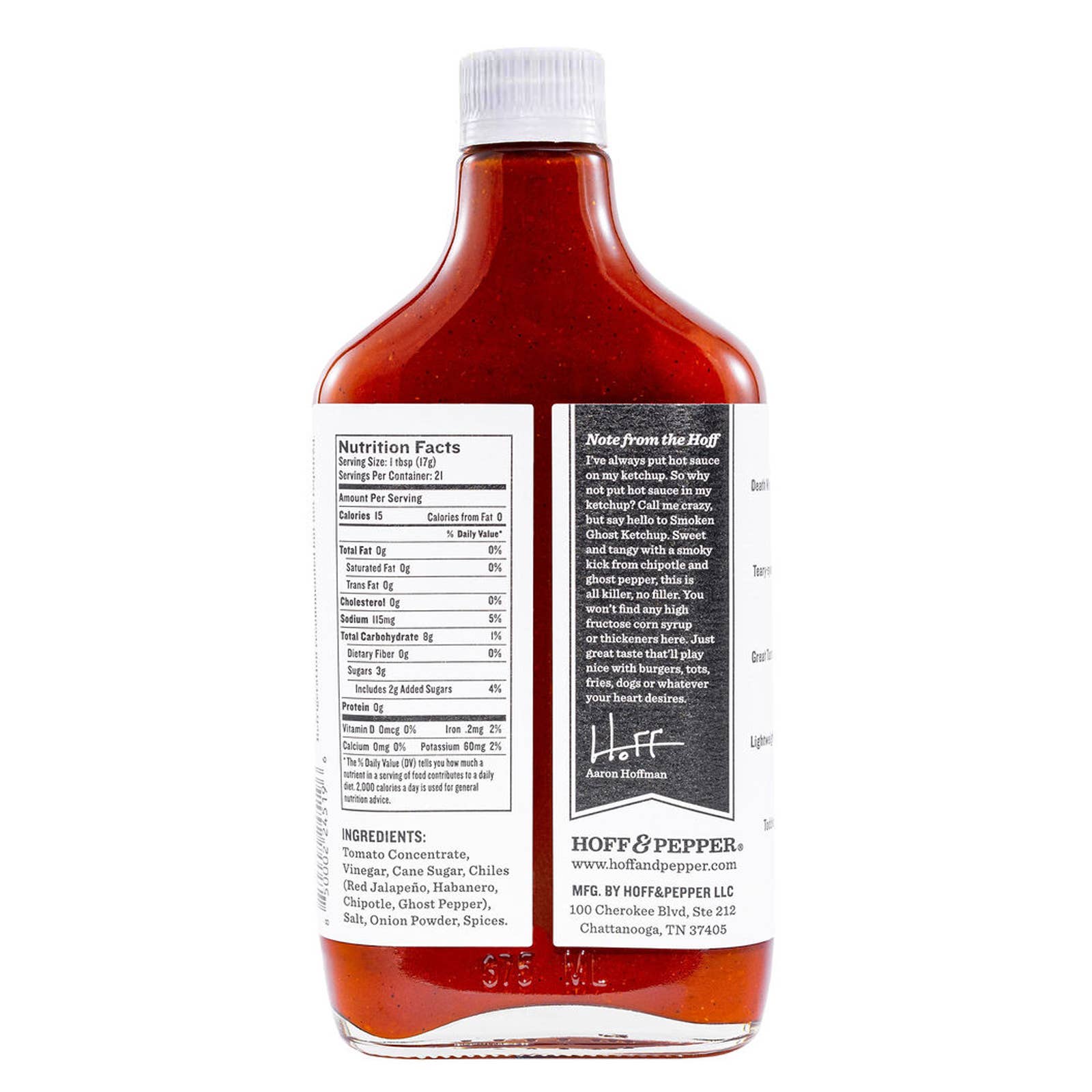 Smoken Ghost Ketchup - Hoff's Spicy Ketchup - 12.7oz