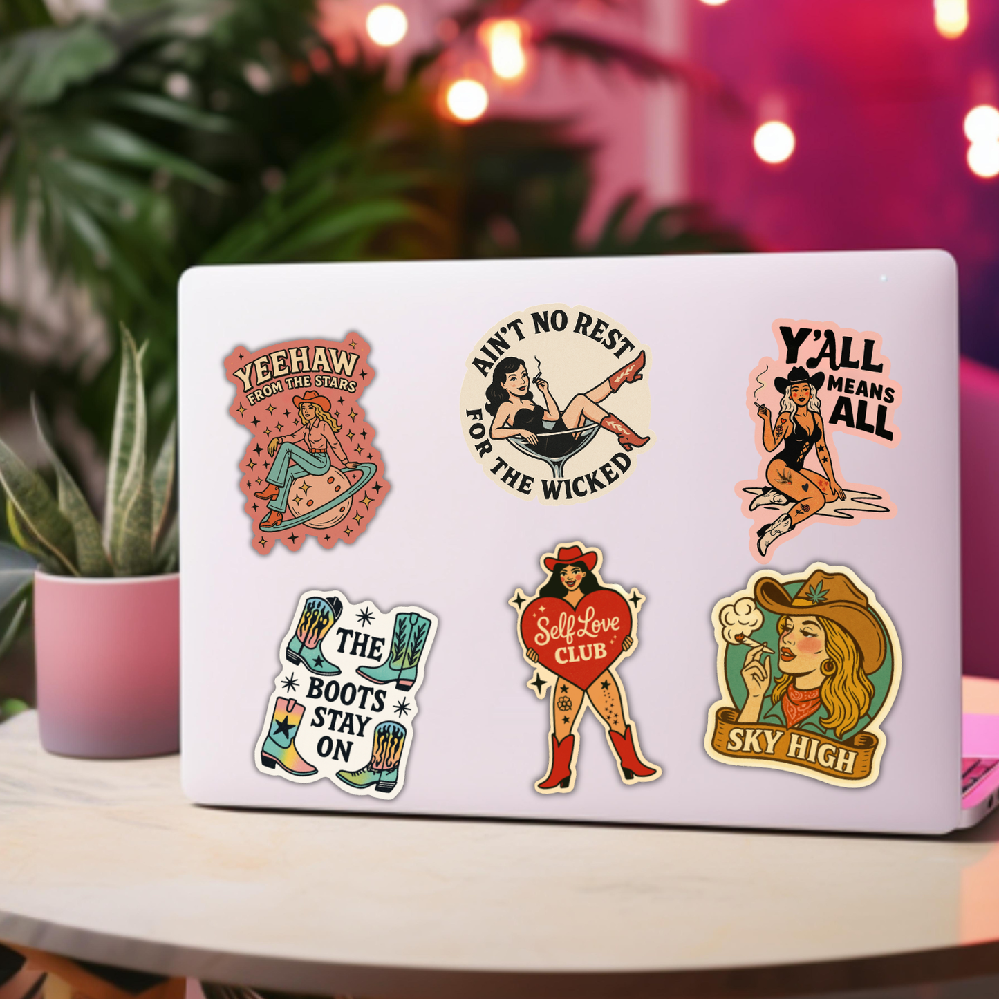 Ain’t No Rest for the Wicked Pin-Up Sticker