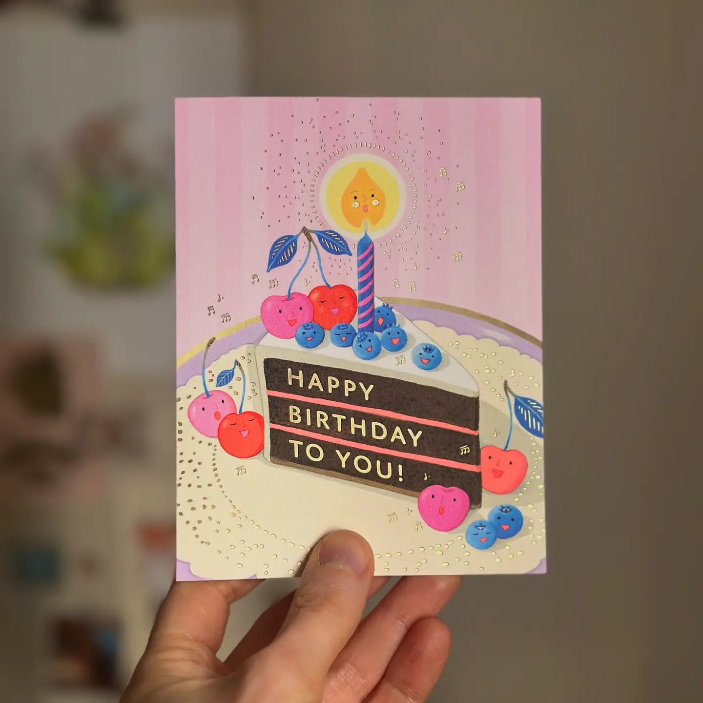 Berry Serenade Birthday Greeting Card