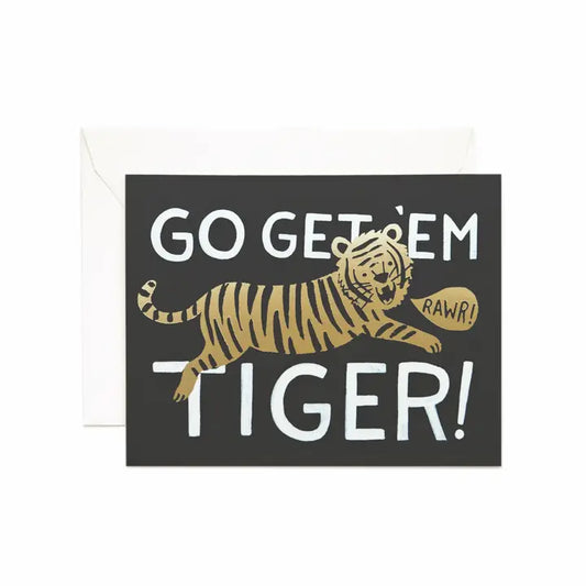 Go Get 'Em Tiger | Greeting Card