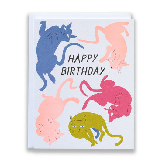Happy Birthday Cats Card for the Cat Lover
