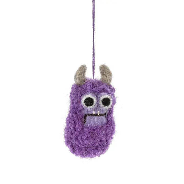 Handmade Felt Moody Monsters Hanging Decorations