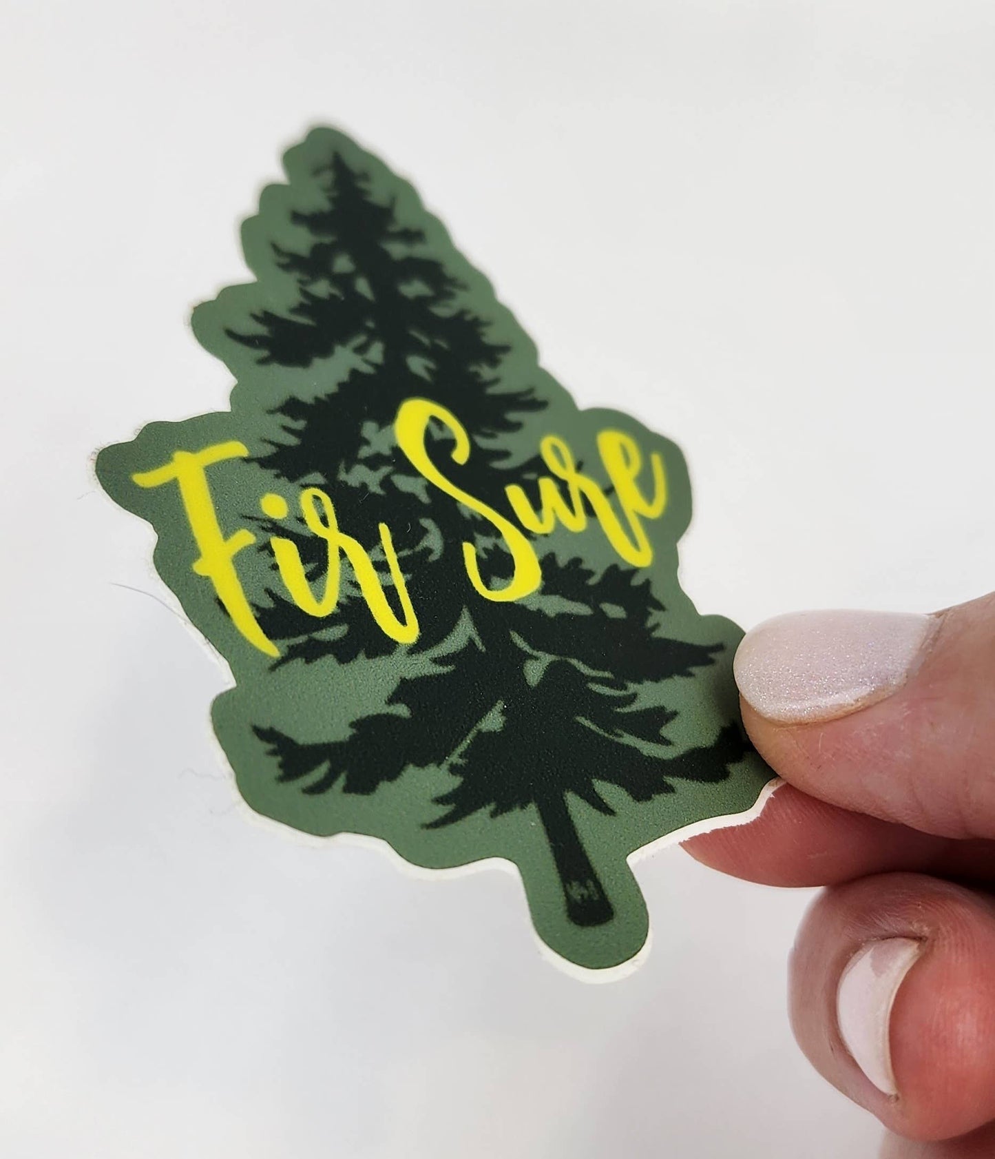 Fir Sure Pine Tree Vinyl Sticker