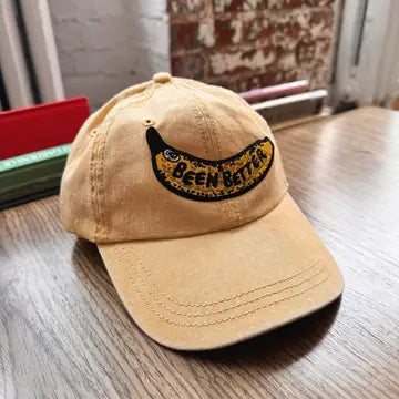 Been Better Banana Patched Hat - Vintage Mustard