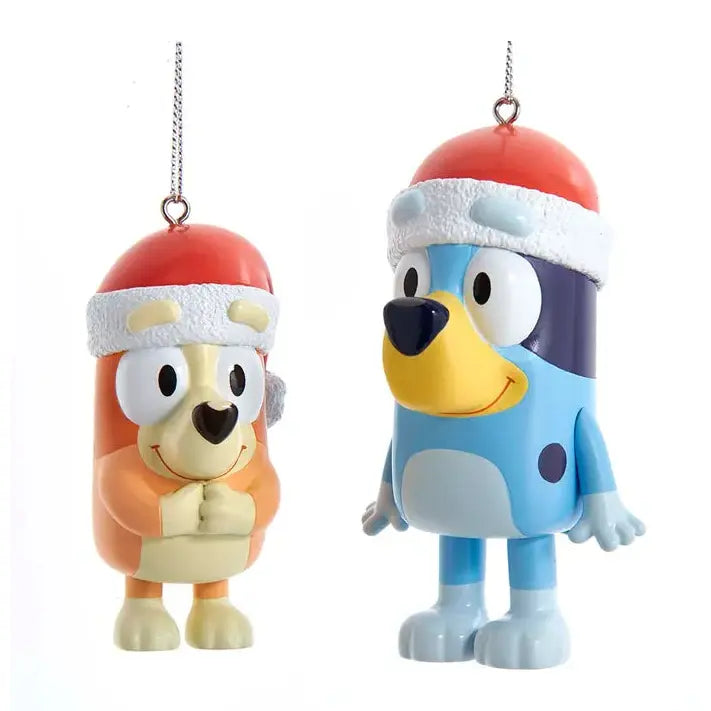 Bluey and Bingo Ornaments