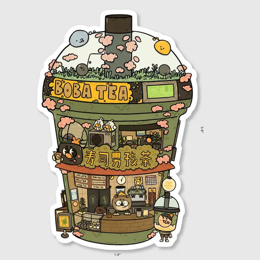 Boba Tea Vinyl Sticker