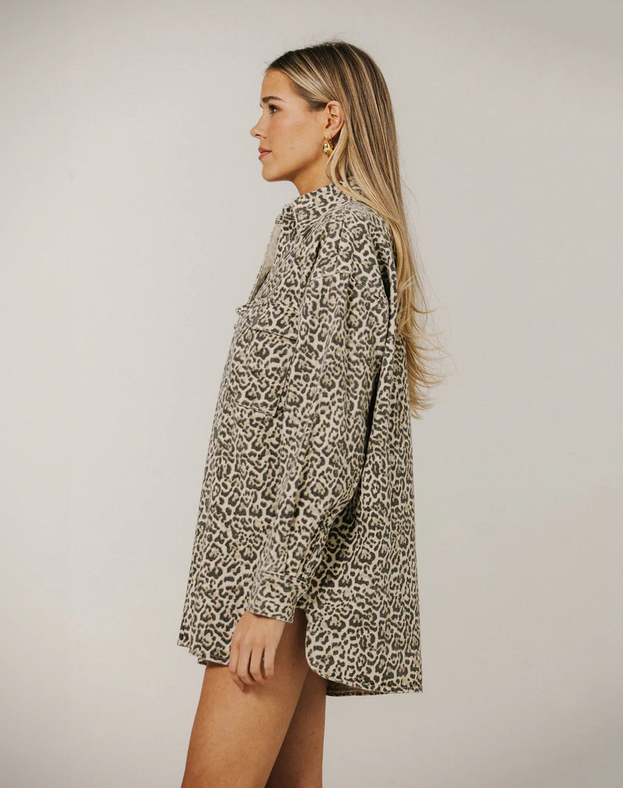 Shania Jacket | Washed Leopard