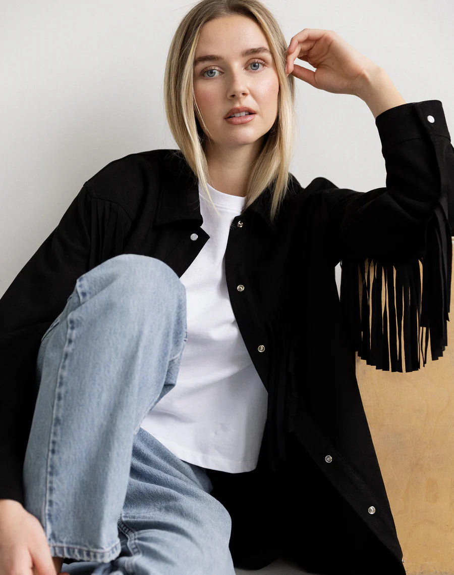 Fringe Jacket | Black