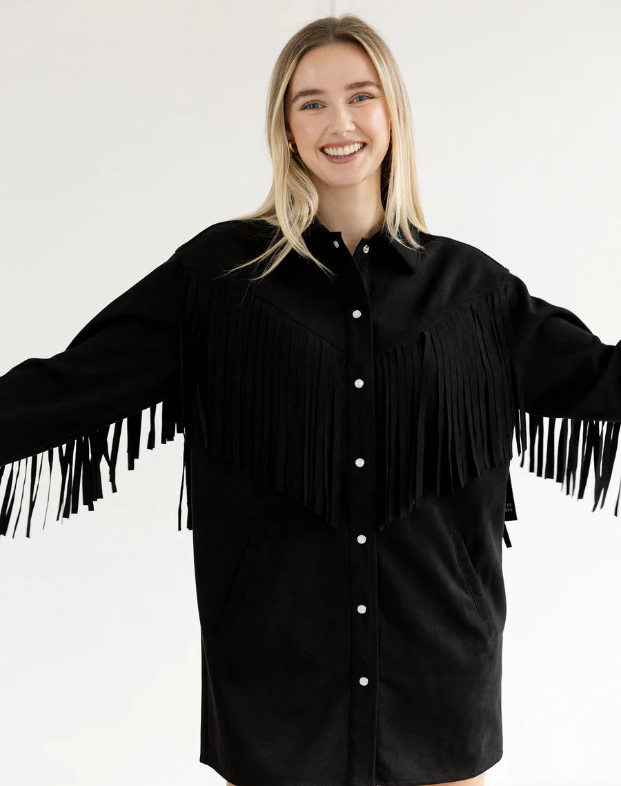 Fringe Jacket | Black