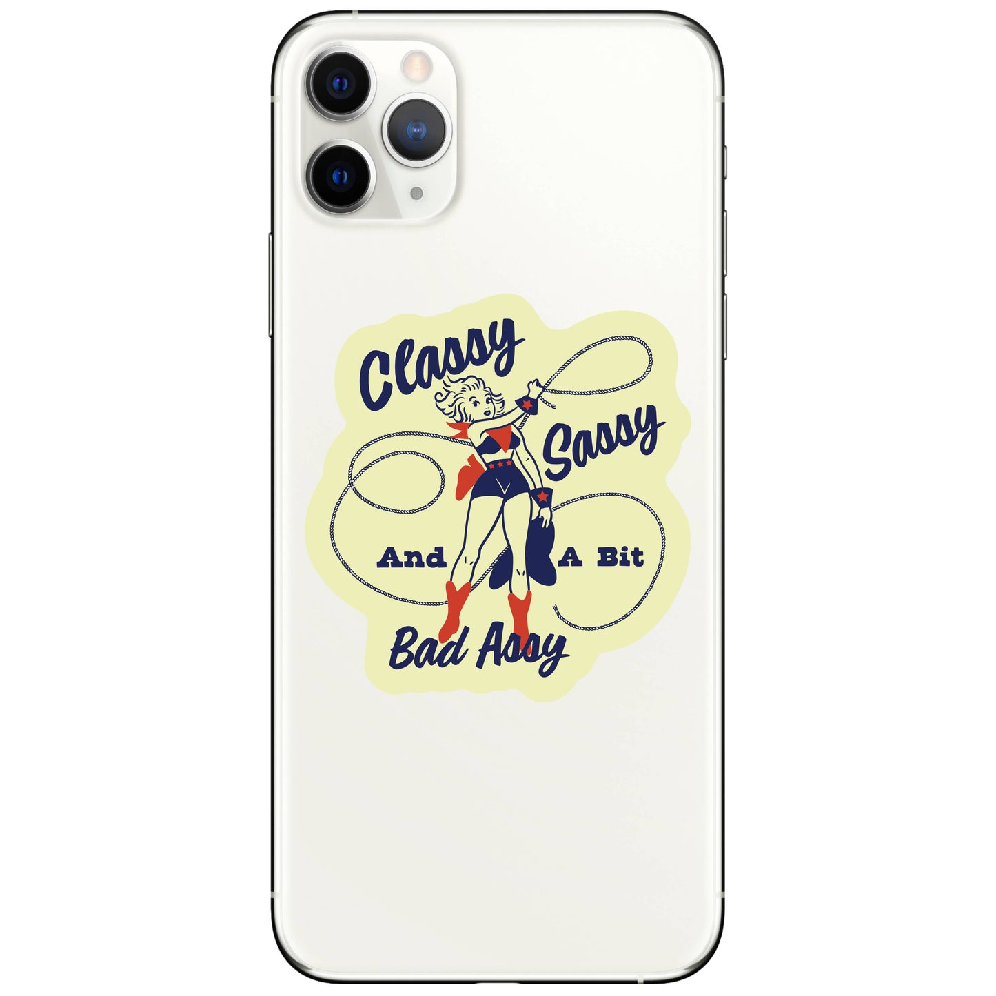 Classy Badass Cowgirl Vinyl Sticker