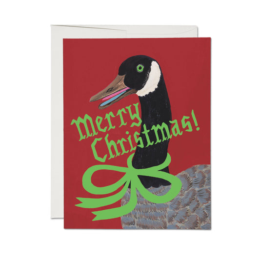Christmas Goose greeting card