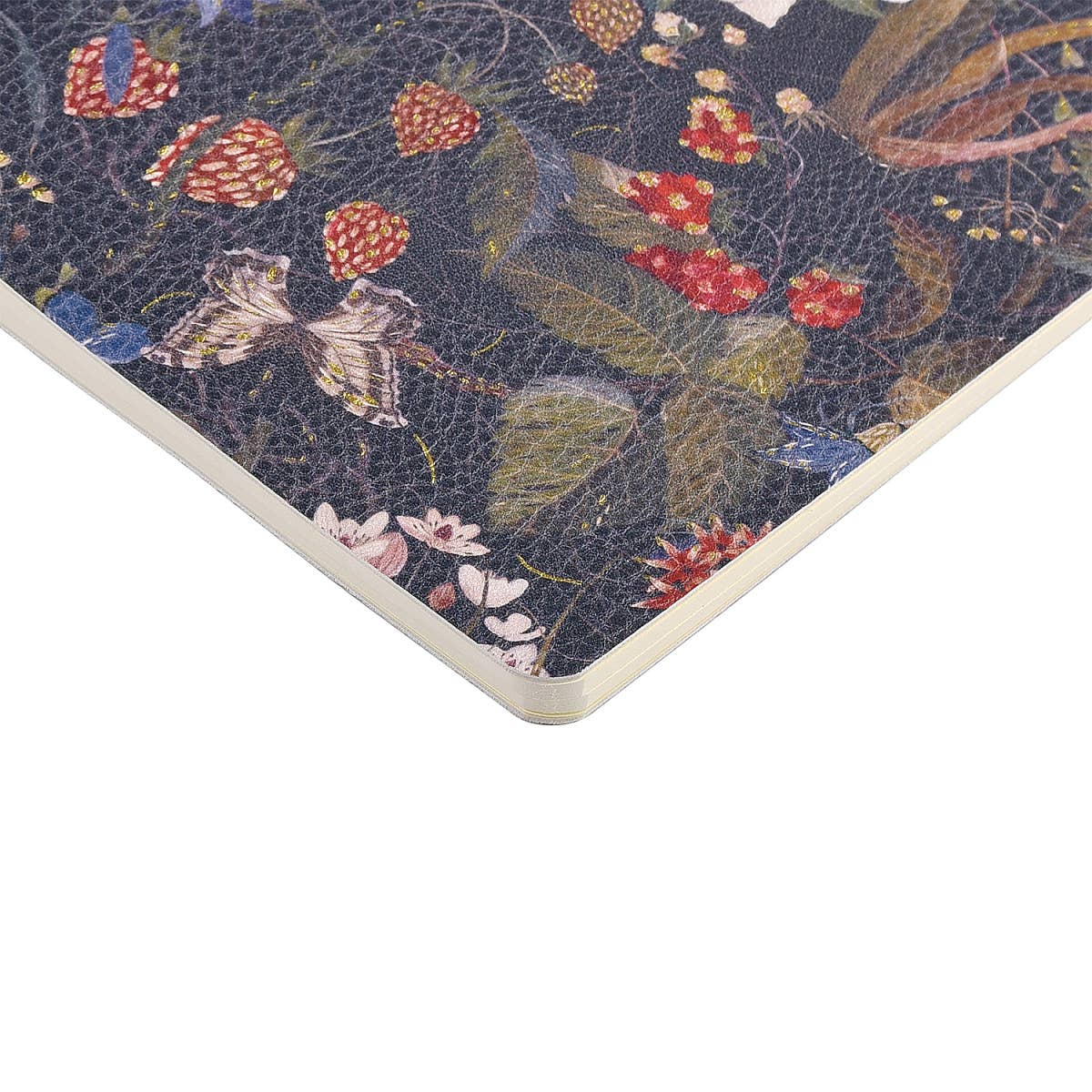 Vegan Leather A5 Notebook - Forest Flowers 