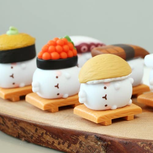 Molang's Sushi Shop Random Figure Deco Toy - Limited