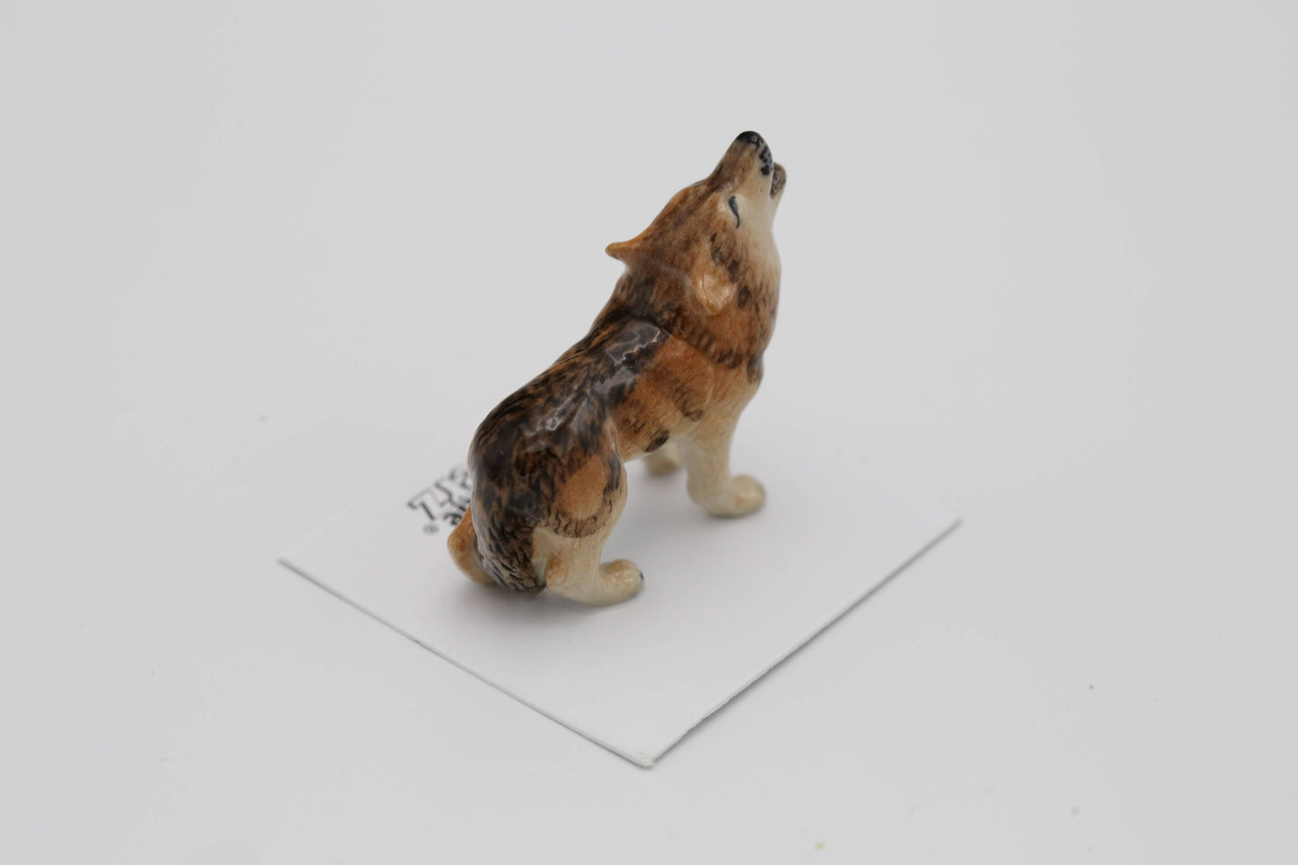 Lobo Howling Wolf Porcelain Miniature
