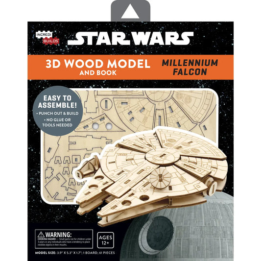 Incredibuilds: Star Wars: Millennium Falcon 3D Wood Model