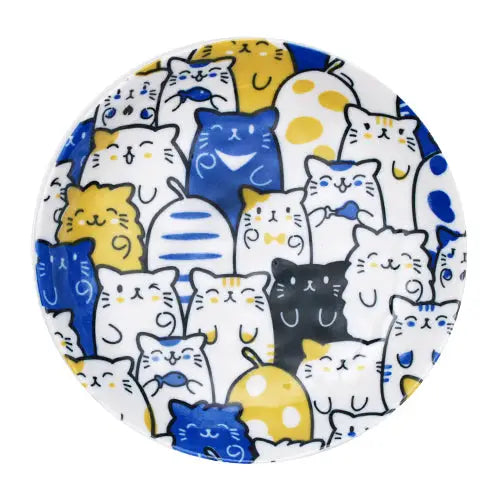 Bunch of Cats Round Appetizer Salad Plate
