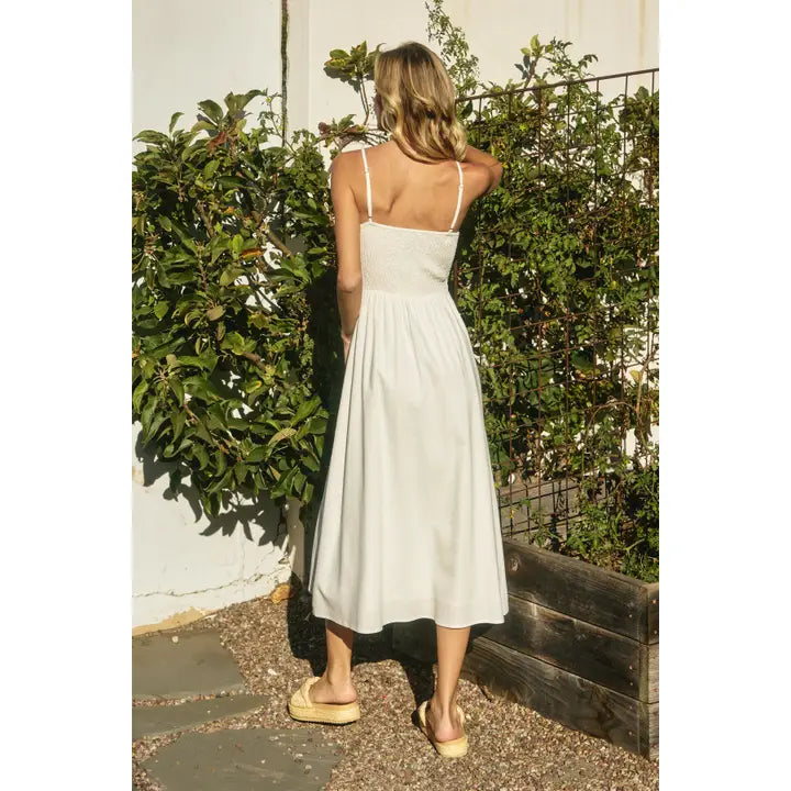 Heaven Sent Sweetheart Corset Midi Dress