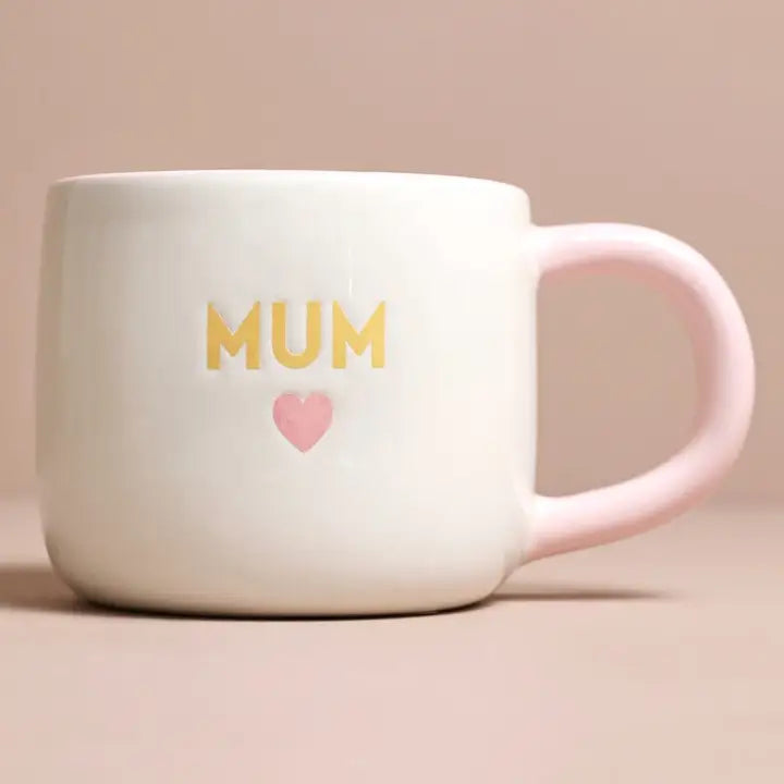 Ceramic Pink Heart Mum Mug
