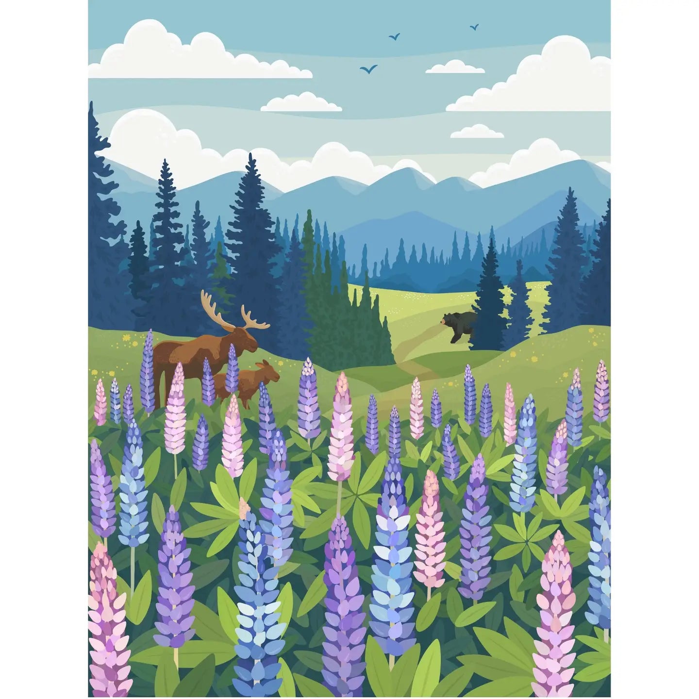 Lupines Meadow | 1000 Piece Puzzle